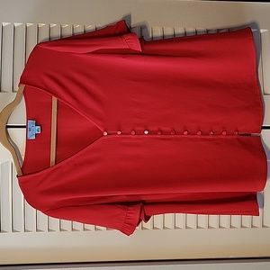 3 bundled items for $30 Cece plus size beautiful red top